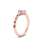 Load image into Gallery viewer, Delicate Antique Pave Radiant Engagement Ring
