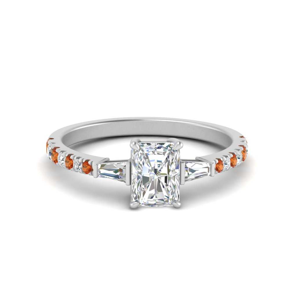 Delicate Antique Pave Radiant Engagement Ring