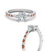Load image into Gallery viewer, Delicate Antique Pave Radiant Cut Diamond Ring