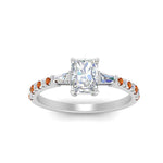 Load image into Gallery viewer, Delicate Antique Pave Radiant Engagement Ring
