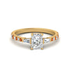Load image into Gallery viewer, Delicate Antique Pave Radiant Cut Diamond Ring