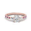 Load image into Gallery viewer, Delicate Antique Pave Radiant Cut Diamond Ring