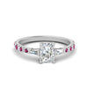 Load image into Gallery viewer, Delicate Antique Pave Radiant Cut Diamond Ring