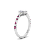 Load image into Gallery viewer, Delicate Antique Pave Radiant Engagement Ring
