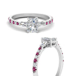 Load image into Gallery viewer, Delicate Antique Pave Radiant Cut Diamond Ring
