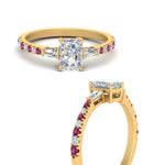 Load image into Gallery viewer, Delicate Antique Pave Radiant Cut Diamond Ring
