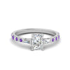 Load image into Gallery viewer, Delicate Antique Pave Radiant Cut Diamond Ring
