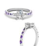 Load image into Gallery viewer, Delicate Antique Pave Radiant Cut Diamond Ring
