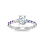 Load image into Gallery viewer, Delicate Antique Pave Radiant Engagement Ring
