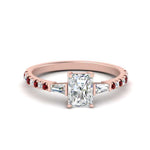 Load image into Gallery viewer, Delicate Antique Pave Radiant Engagement Ring
