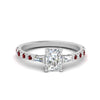 Load image into Gallery viewer, Delicate Antique Pave Radiant Cut Diamond Ring