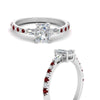 Load image into Gallery viewer, Delicate Antique Pave Radiant Cut Diamond Ring