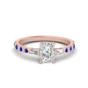 Load image into Gallery viewer, Delicate Antique Pave Radiant Cut Diamond Ring