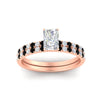 Load image into Gallery viewer, radiant-cut-french-pave-black-diamond-wedding-ring-set-in-rose-gold-FD11408RAGBLACKANGLE5-NL-RG_6ec744ec-ccde-45ed-a231-9f9619c09033?v=1763104462