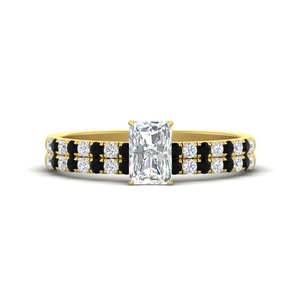 radiant-cut-french-pave-black-diamond-wedding-ring-set-in-yellow-gold-FD11408RAGBLACK-NL-YG?v=1763104319