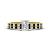 Load image into Gallery viewer, radiant-cut-french-pave-black-diamond-wedding-ring-set-in-yellow-gold-FD11408RAGBLACK-NL-YG_2ce2602d-548c-4e14-a5a1-509dcacc8dcf?v=1763104462
