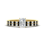 Load image into Gallery viewer, radiant-cut-french-pave-black-diamond-wedding-ring-set-in-yellow-gold-FD11408RAGBLACK-NL-YG_2ce2602d-548c-4e14-a5a1-509dcacc8dcf?v=1763104462
