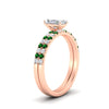 Load image into Gallery viewer, radiant-cut-french-pave-emerald-wedding-ring-set-in-rose-gold-FD11408RAGEMGRANGLE2-NL-RG_42a683c1-6743-4959-b1c9-10919455a2d6?v=1763104462