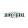 Load image into Gallery viewer, radiant-cut-french-pave-emerald-wedding-ring-set-in-white-gold-FD11408RAGEMGR-NL-WG_7c7de2e3-d807-4060-8c44-26945aa26045?v=1763104462