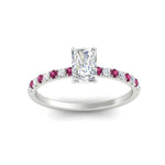 Load image into Gallery viewer, radiant-cut-french-pave-pink-sapphire-engagement-ring-in-white-gold-FD11408RARGSADRPIANGLE5-NL-WG_10412b52-619f-411e-b1da-db385f008dbf?v=1762849885
