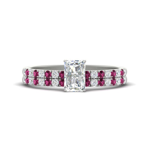 radiant-cut-french-pave-pink-sapphire-wedding-ring-set-in-white-gold-FD11408RAGSADRPI-NL-WG?v=1763104320