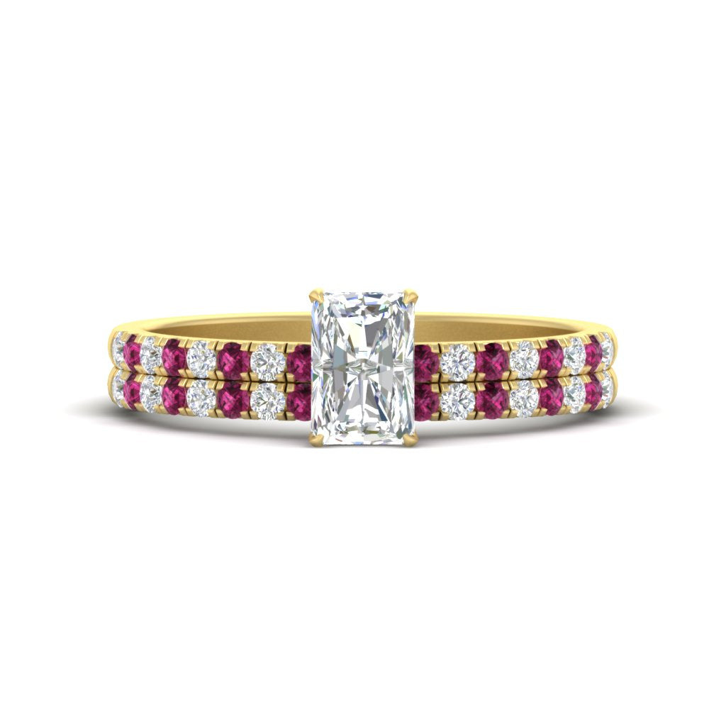 radiant-cut-french-pave-pink-sapphire-wedding-ring-set-in-yellow-gold-FD11408RAGSADRPI-NL-YG?v=1763104319