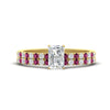 Load image into Gallery viewer, radiant-cut-french-pave-pink-sapphire-wedding-ring-set-in-yellow-gold-FD11408RAGSADRPI-NL-YG_962c8308-81b3-491f-a4a8-309da4d7fe9d?v=1763104462