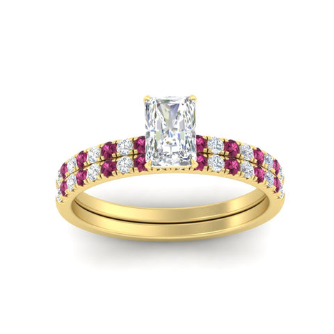 radiant-cut-french-pave-pink-sapphire-wedding-ring-set-in-yellow-gold-FD11408RAGSADRPIANGLE5-NL-YG?v=1763104319