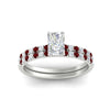 Load image into Gallery viewer, radiant-cut-french-pave-ruby-wedding-ring-set-in-white-gold-FD11408RAGRUDRANGLE5-NL-WG_3d1ece07-883d-4874-bcd0-a5b99d85d672?v=1763104462