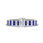 Load image into Gallery viewer, radiant-cut-french-pave-sapphire-wedding-ring-set-in-white-gold-FD11408RAGSABL-NL-WG_9b43b4fd-1e58-4787-a846-6ca71c909a24?v=1763104462

