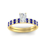 Load image into Gallery viewer, radiant-cut-french-pave-sapphire-wedding-ring-set-in-yellow-gold-FD11408RAGSABLANGLE5-NL-YG_da69eb2e-5a11-4220-802d-3ca6b0cfcc4b?v=1763104462
