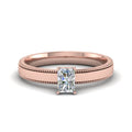 Thumbnail 4 - radiant-cut-glossy-milgrain-single-stone-anniversary-diamond-ring-in-14K-rose-gold-FD-ENR8985RAR-NL-RG