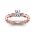 Thumbnail 5 - radiant-cut-glossy-milgrain-single-stone-anniversary-diamond-ring-in-14K-rose-gold-FD-ENR8985RARANGLE5-NL-RG