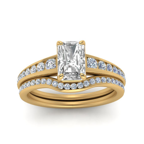 radiant-cut-graduated-channel-diamond-wedding-set-in-FD122866RA-NL-YG