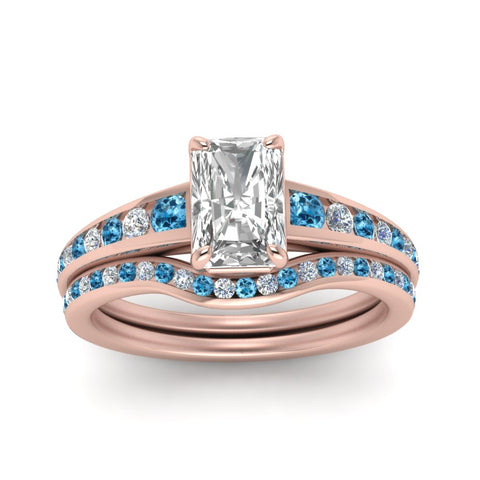 radiant-cut-graduated-channel-diamond-wedding-set-with-blue-topaz-in-FD122866RAGICBLTO-NL-RG