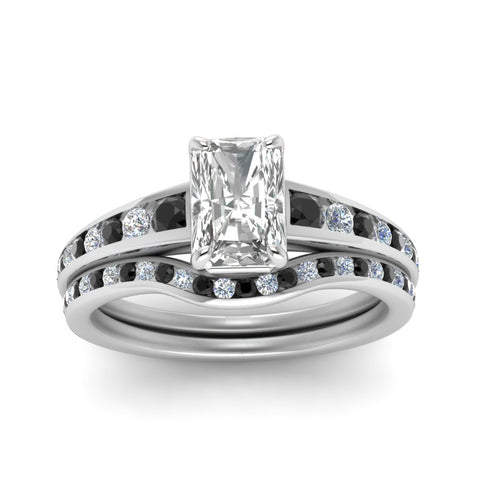 radiant-cut-graduated-channel-wedding-set-with-black-diamond-in-FD122866RAGBLACK-NL-WG