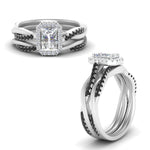 Load image into Gallery viewer, radiant-cut-halo-black-diamond-infinity-bridal-set-in-white-gold-FD9212RAGBLACK-NL-WG-B2.jpg