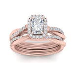 Load image into Gallery viewer, radiant-cut-halo-diamond-infinity-bridal-set-in-rose-gold-FD9212RA-NL-RG-B2.jpg