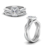 Load image into Gallery viewer, radiant-cut-halo-diamond-infinity-bridal-set-in-white-gold-FD9212RA-NL-WG-B2.jpg