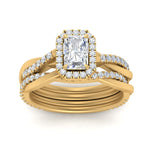 Load image into Gallery viewer, radiant-cut-halo-diamond-infinity-bridal-set-in-yellow-gold-FD9212RA-NL-YG-B2.jpg
