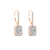 Load image into Gallery viewer, radiant-cut-halo-diamond-lever-back-earrings-2-carat-in-rose-gold-FD-EAR11235RAANGLE3-2.00CT-NL-RG