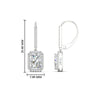 Load image into Gallery viewer, radiant-cut-halo-diamond-lever-back-earrings-2-carat-in-white-gold-FD-EAR11235RAANGLE1-2.00CT-NL-WG-HW