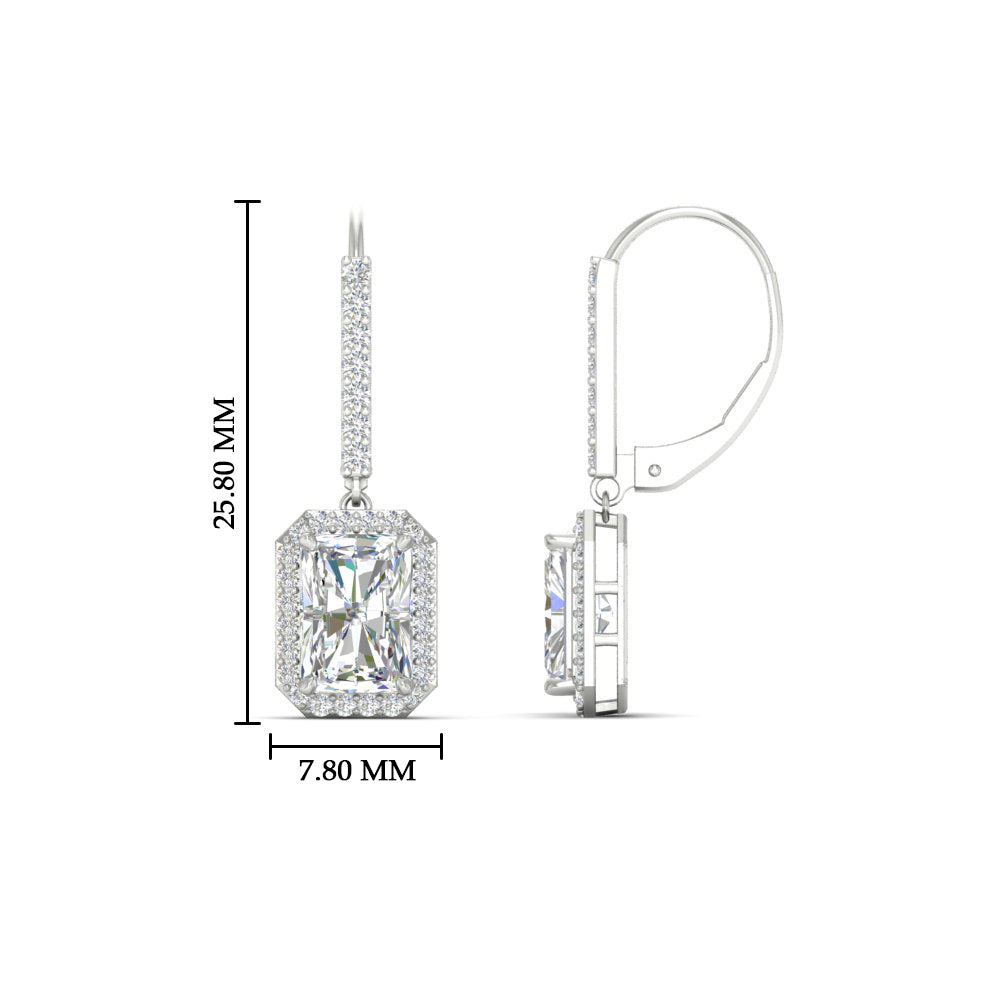 radiant-cut-halo-diamond-lever-back-earrings-2-carat-in-white-gold-FD-EAR11235RAANGLE1-2.00CT-NL-WG-HW