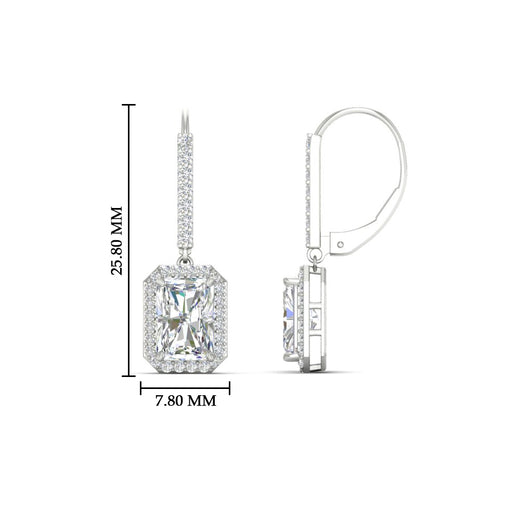 radiant-cut-halo-diamond-lever-back-earrings-2-carat-in-white-gold-FD-EAR11235RAANGLE1-2.00CT-NL-WG-HW