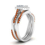 Load image into Gallery viewer, radiant-cut-halo-orange-sapphire-infinity-bridal-set-in-white-gold-FD9212RAGSAOR-NL-WG-B2.jpg
