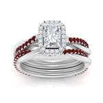 Load image into Gallery viewer, radiant-cut-halo-ruby-infinity-bridal-set-in-white-gold-FD9212RAGRUDR-NL-WG-B2.jpg
