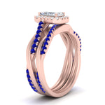 Load image into Gallery viewer, radiant-cut-halo-sapphire-infinity-bridal-set-in-rose-gold-FD9212RAGSABL-NL-RG-B2.jpg
