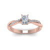 Load image into Gallery viewer, radiant-cut-infinity-twist-diamond-engagement-ring-in-rose-gold-FD8253RARHAND-NL-RG