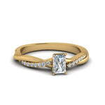 Load image into Gallery viewer, radiant-cut-infinity-twist-diamond-engagement-ring-in-yellow-gold-FD8253RARHAND-NL-YG
