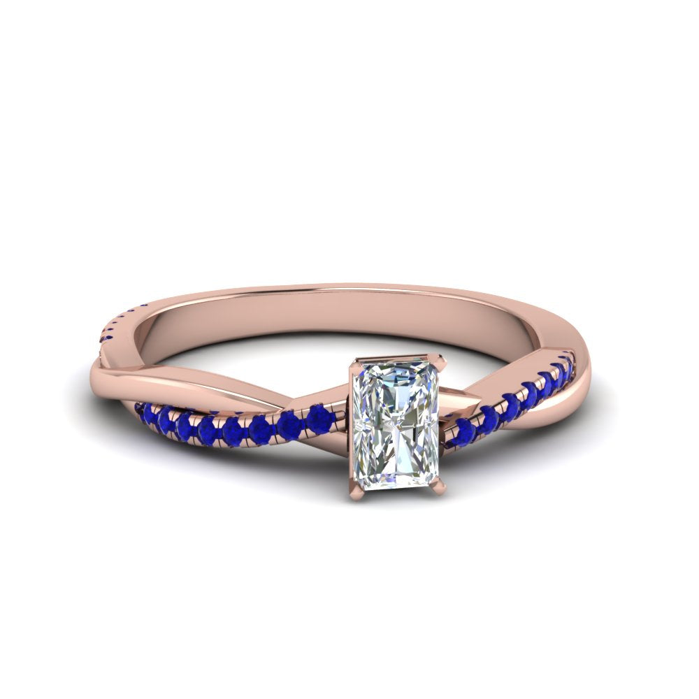 radiant-cut-infinity-twist-diamond-engagement-ring-with-blue-sapphire-in-14K-rose-gold-FD8253RARGSABL-NL-RG